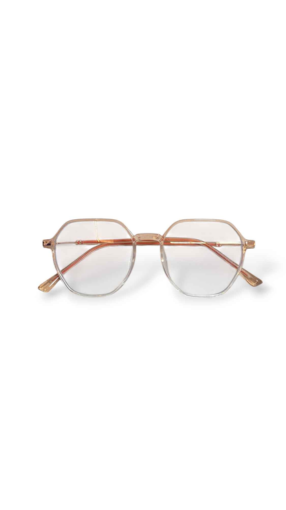 Specsfriendly premium Airflexy Tr metal unisex hexagonal frames